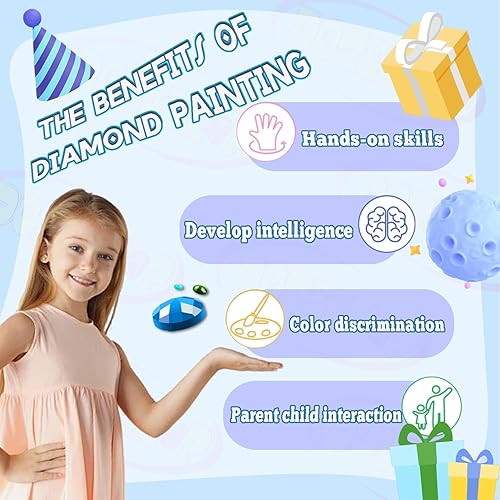 Miniatura 4 de DOZEEZOP Paquete de 6 kits de pintura de diamantes 5D para adultos, kits de arte de diamantes para adultos principiantes de todas las edades, gemas