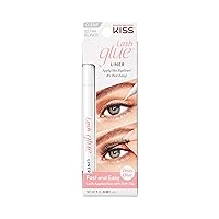 Vista 13 de KISS Lash GLUEliner - Adhesivo de pestañas 2 en 1 con punta de fieltro y delineador de ojos, acabado mate, aplicación infalible, fácil de retoque