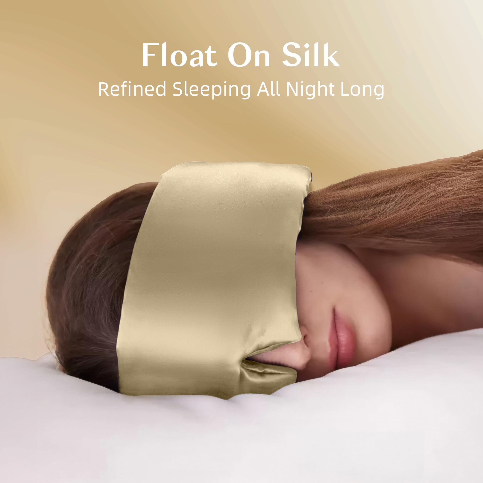 Antifaz para dormir de seda de morera 100 % para hombre y mujer, con diadema ajustable, tamaño completo, antifaz grande para dormir con los ojos vendados para un oscurecimiento total durante toda la