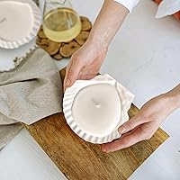 Vista 5 de stonechic 50 conchas de vieira para manualidades, grandes de 4 a 5 pulgadas, conchas naturales de playa blancas a granel para decoupage