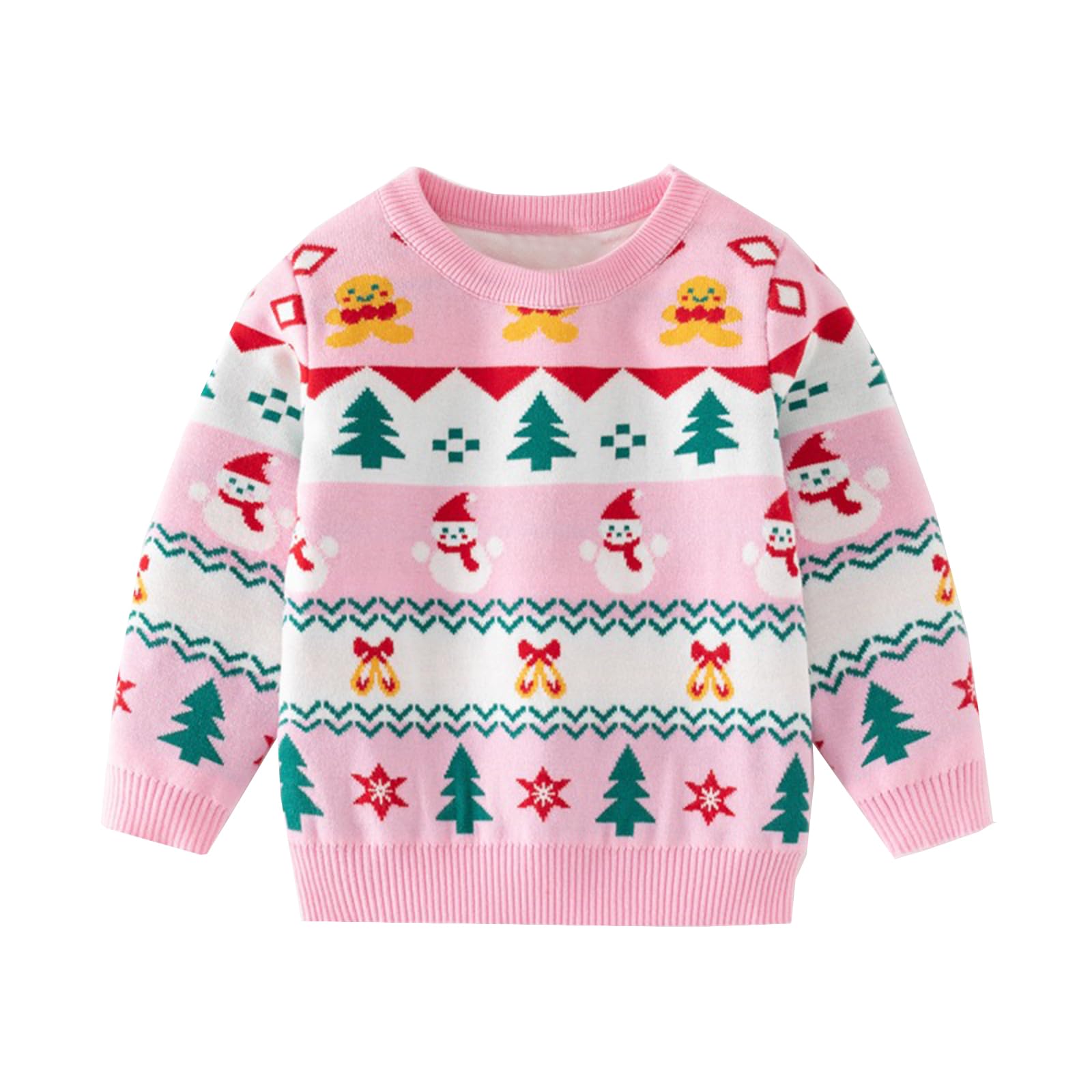 Ugly Christmas Sweater for Girls Funny Xmas Knit Pullover Shirts Kids Child Holiday Jumper Tops Outfit 2-14 Years