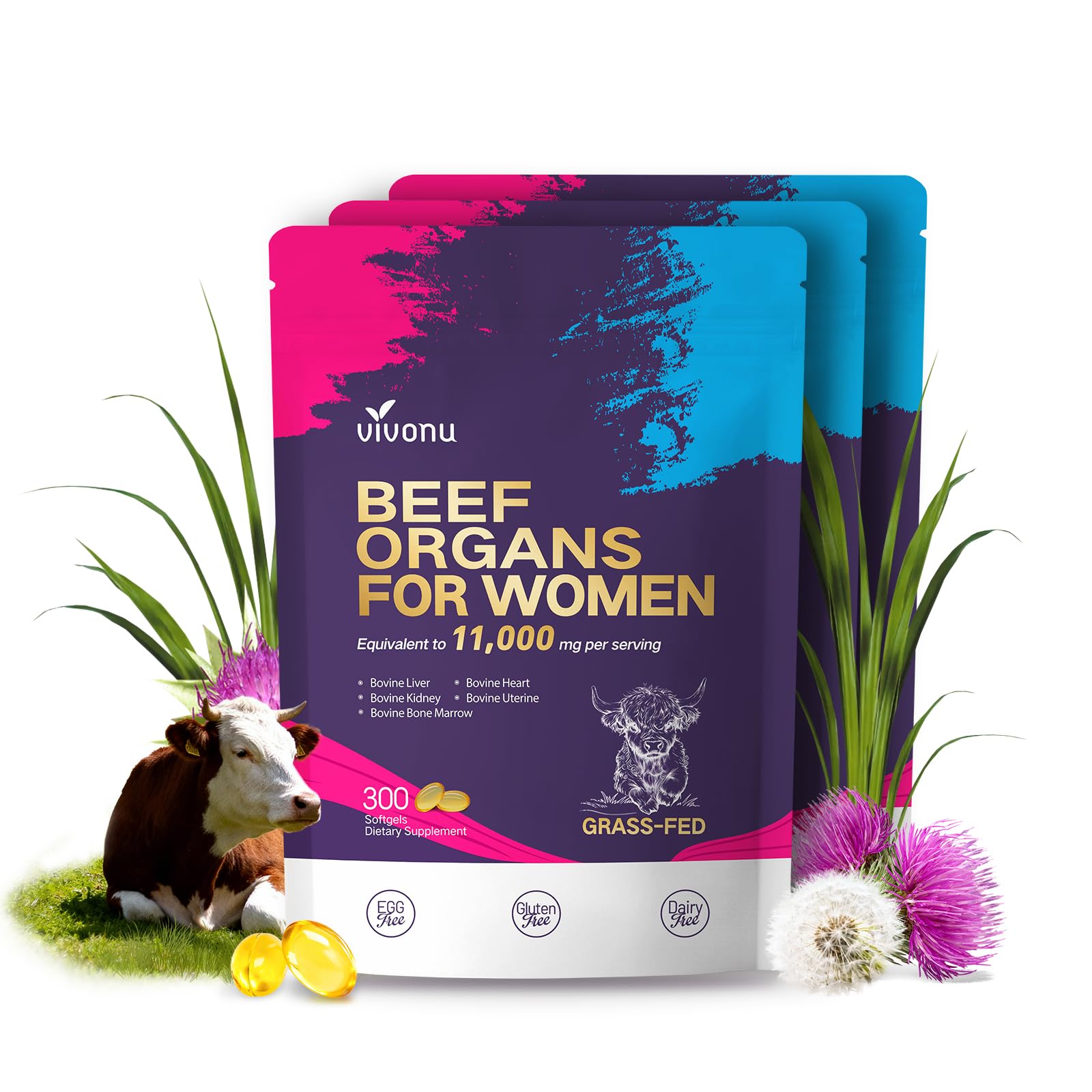 13-in-1 Beef Organ Supplement for Women