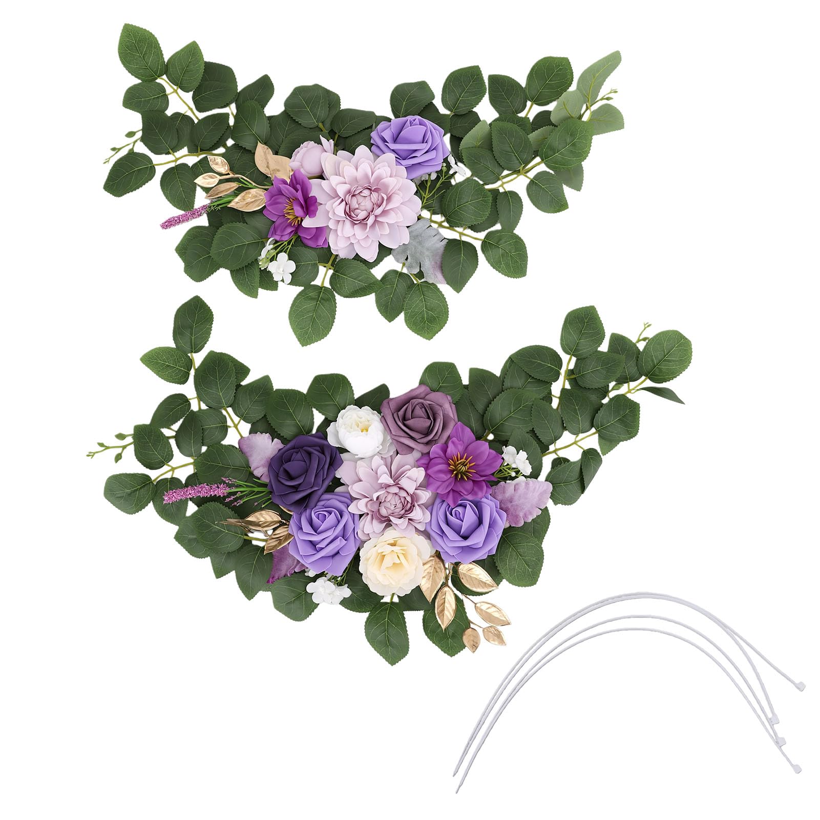 Composition florale en soie pour décoration de mariage et cérémonie en plein air Fockety