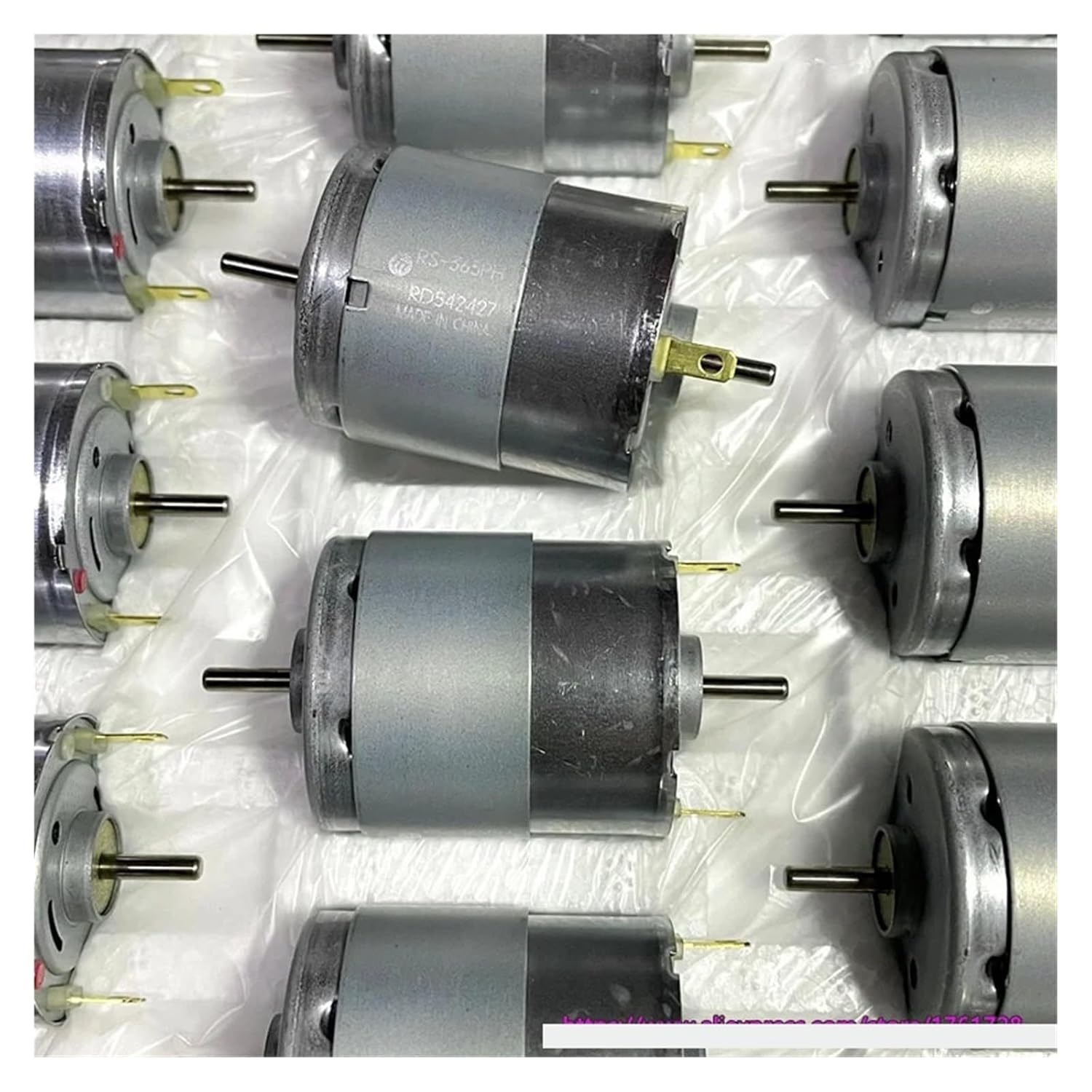 Double Output Shaft 365 DC Electronic Starter RS-365PH 12~30V 5-Pole Rotor Carbon Brush Electronic Starter