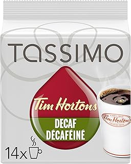 Tassimo Tim Horton's Decaf Coffee, 14 T-Discs {Imported from Canada}