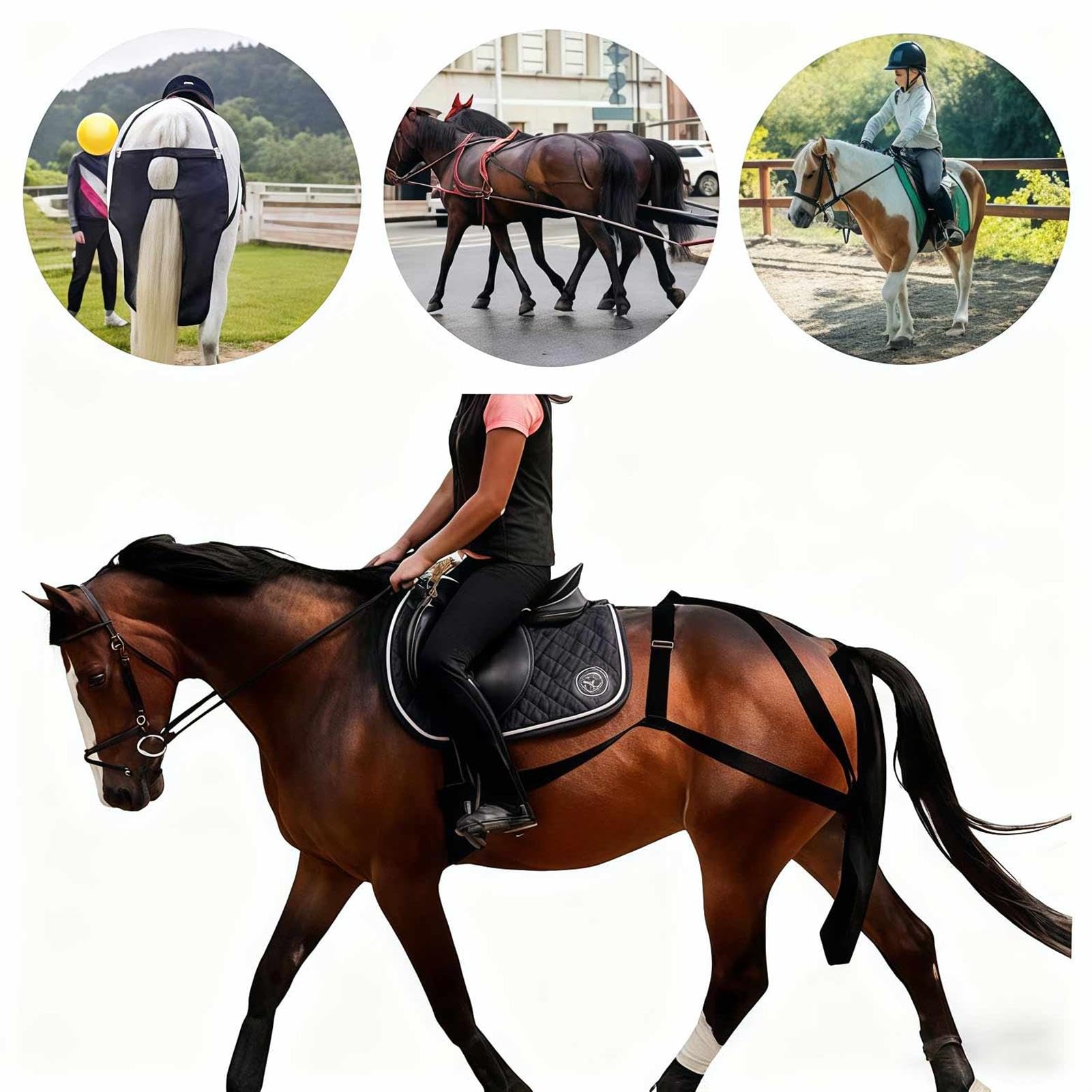 PañAl Caballos Carruaje/Bolsa Recolectora Excrementos Caballo, Bolsas EstiéRcol Caballo Zonas Paseo y áReas PanoráMicas, Bolsa Recolectora EstiéRcol Equino Ajustable