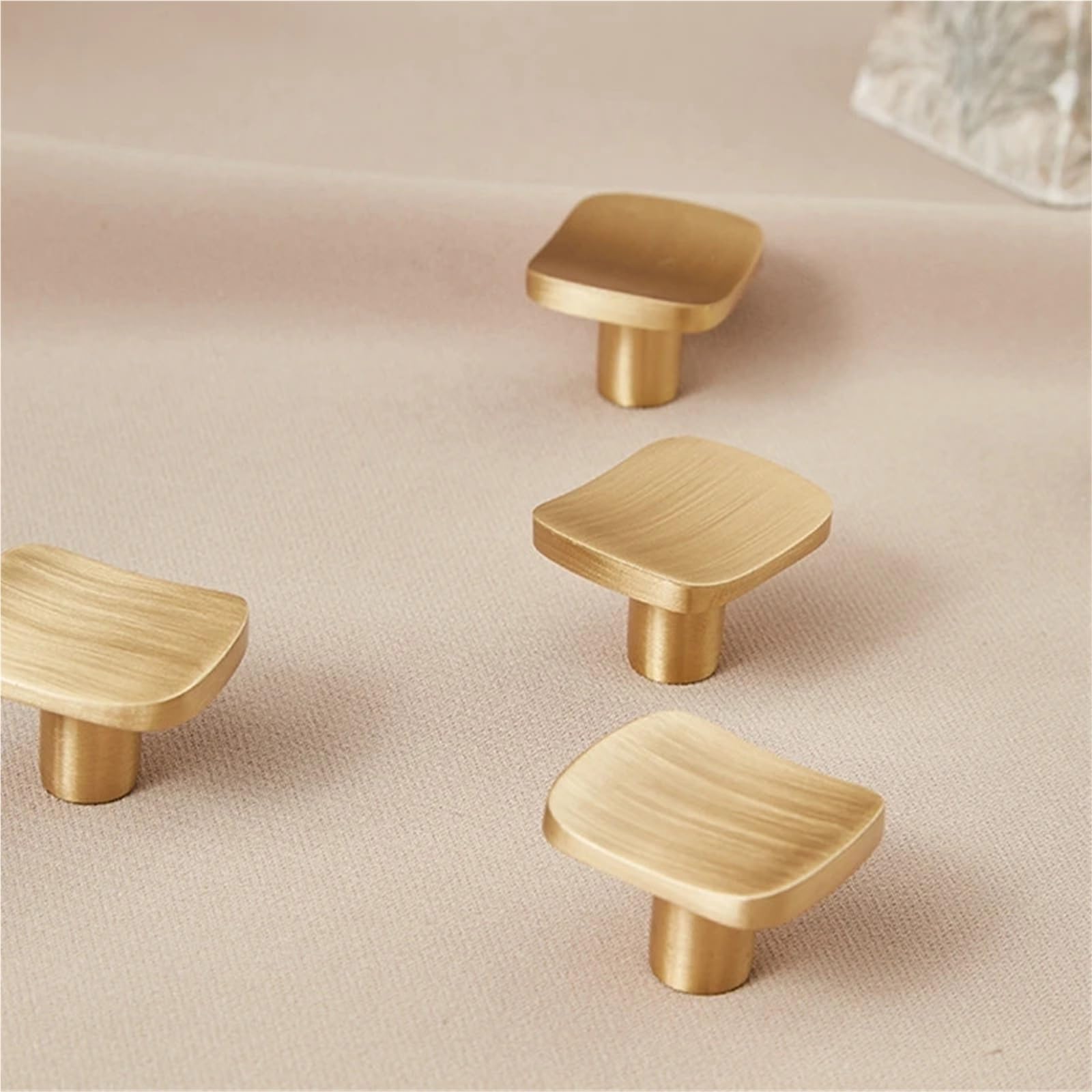 Tiradores de cocina de 32 x 22 mm, dorados, for muebles, cajones, cómodas, armarios, puertas, 1 unidad