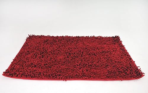 Miniatura 9 de Tache - Alfombras de baño para baño, felpilla de algodón rosa, pelo alto, 24 x 36 pulgadas, suave, absorbente, lanuda para todas las áreas, para