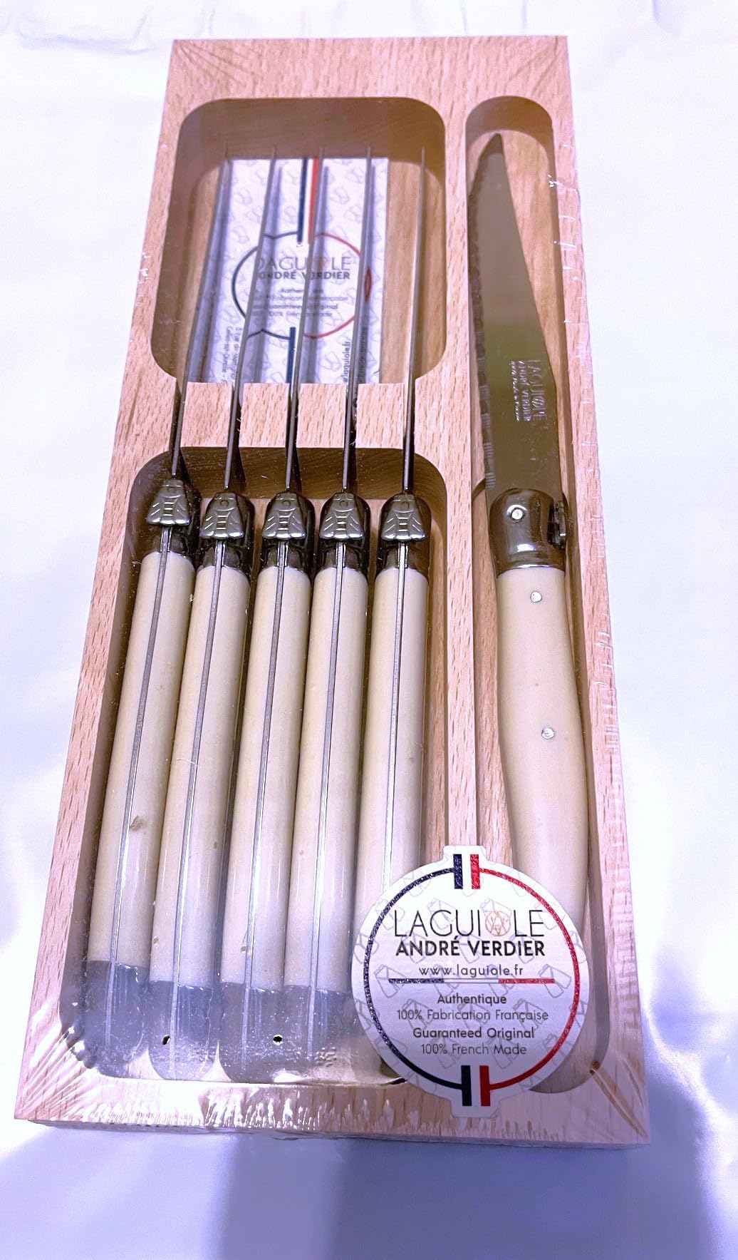 LAGUIOLE 6 Pc. Steak Set , White