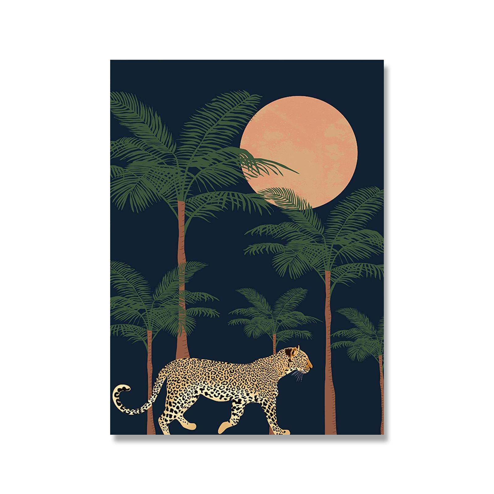 Tableau Toile Tropical Toucan 60x120 Cm - Décor Mural Jungle Moderne Pour Salon Ou Chambre - Impression Sans Cadre