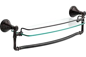 Delta Cassidy 18 Inch Bronze Shelf With Towel Bar – Venetian Bronze