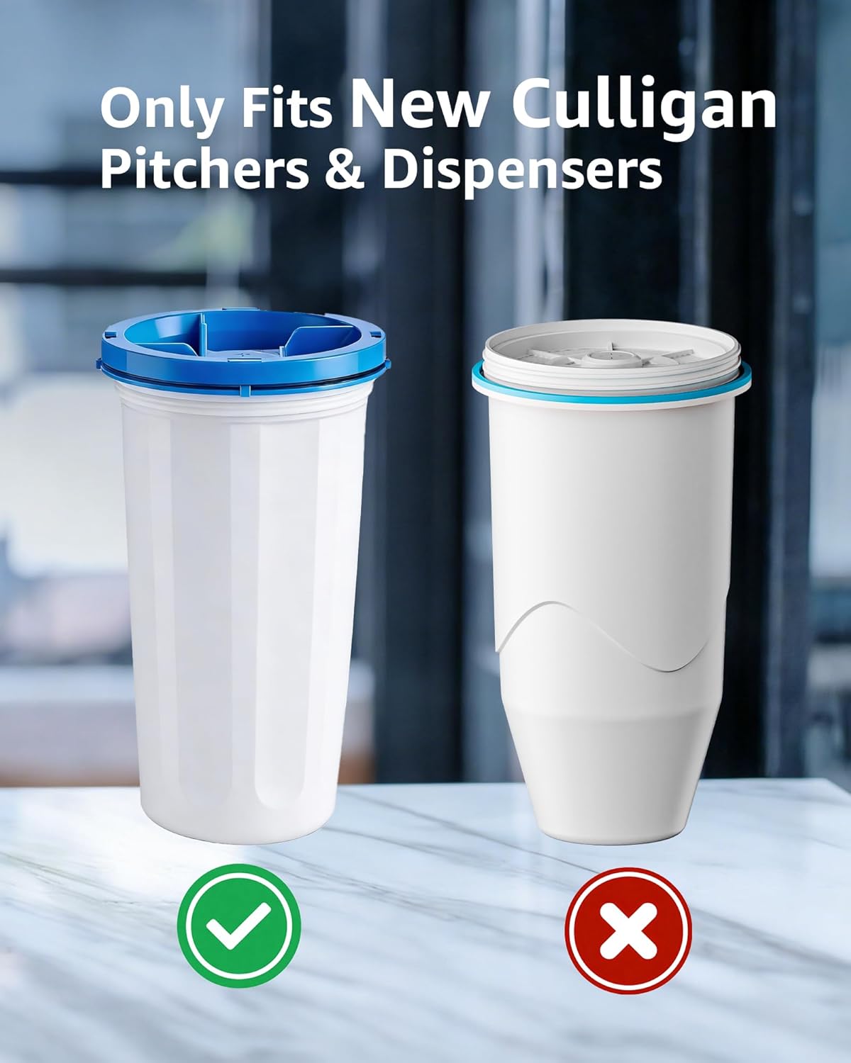 Compatible with New Culligan Pitcher Replacement Filter ZEROF01, Multi-Stage Filtration Water Filter, Reduces Lead, PFAS, Mercury, Chromium & Contaminants by Sensiblopt, 9 Pack