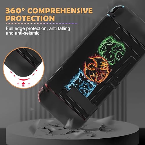 Miniatura 4 de DLseego Funda protectora para interruptor de monstruo de dibujos animados, carcasa de TPU suave a prueba de golpes, resistente a los arañazos, piel