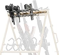 Vista 8 de Savior Equipment Accesorio táctico de 8 pistolas para soporte de rifle corto, marco de acero resistente, se adapta a la mayoría de pistolas