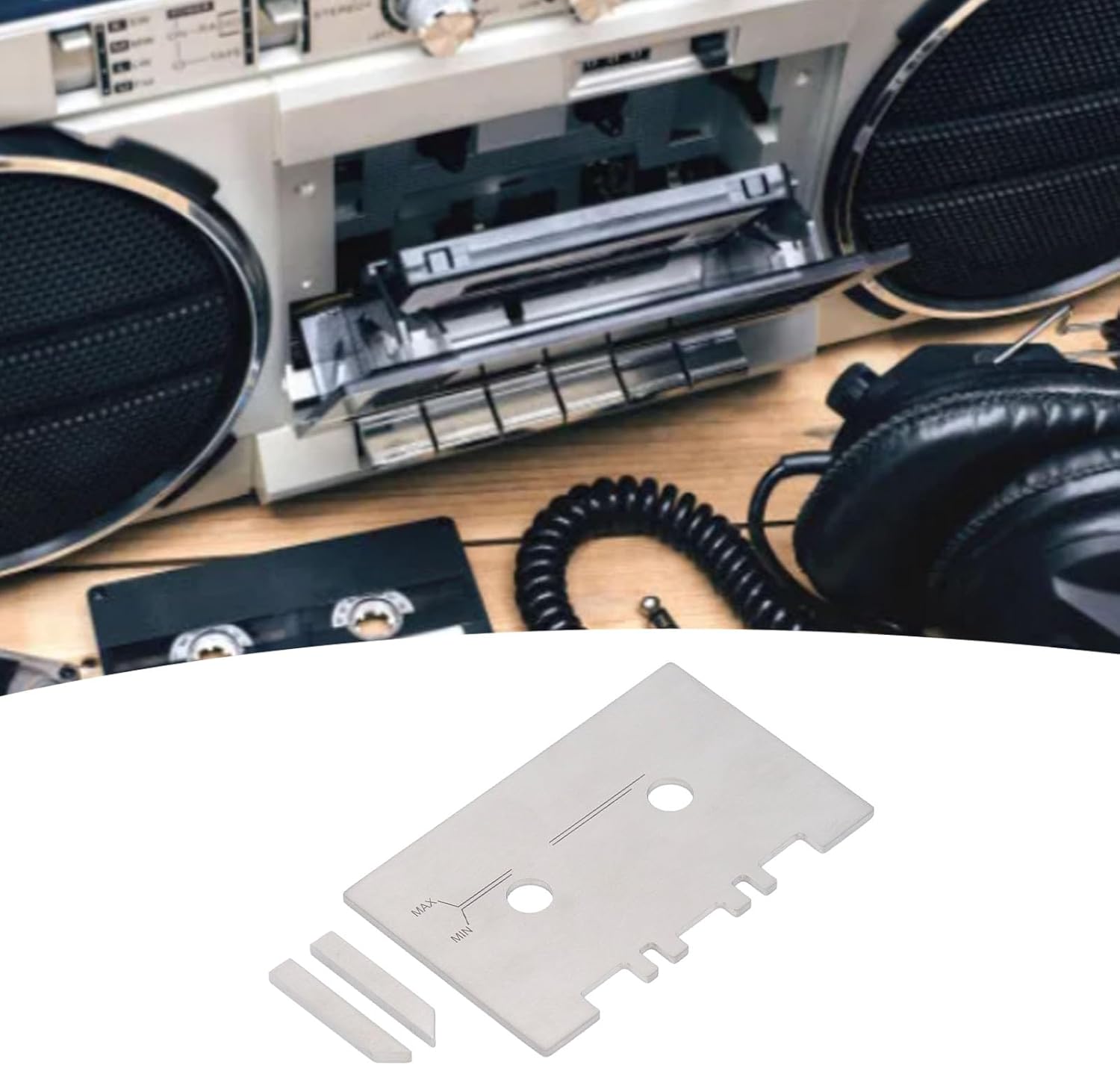 Cassette Head and Gauge Set, Stainless Steel, for Student, for, for, for Nagar DVRs, with Alignment