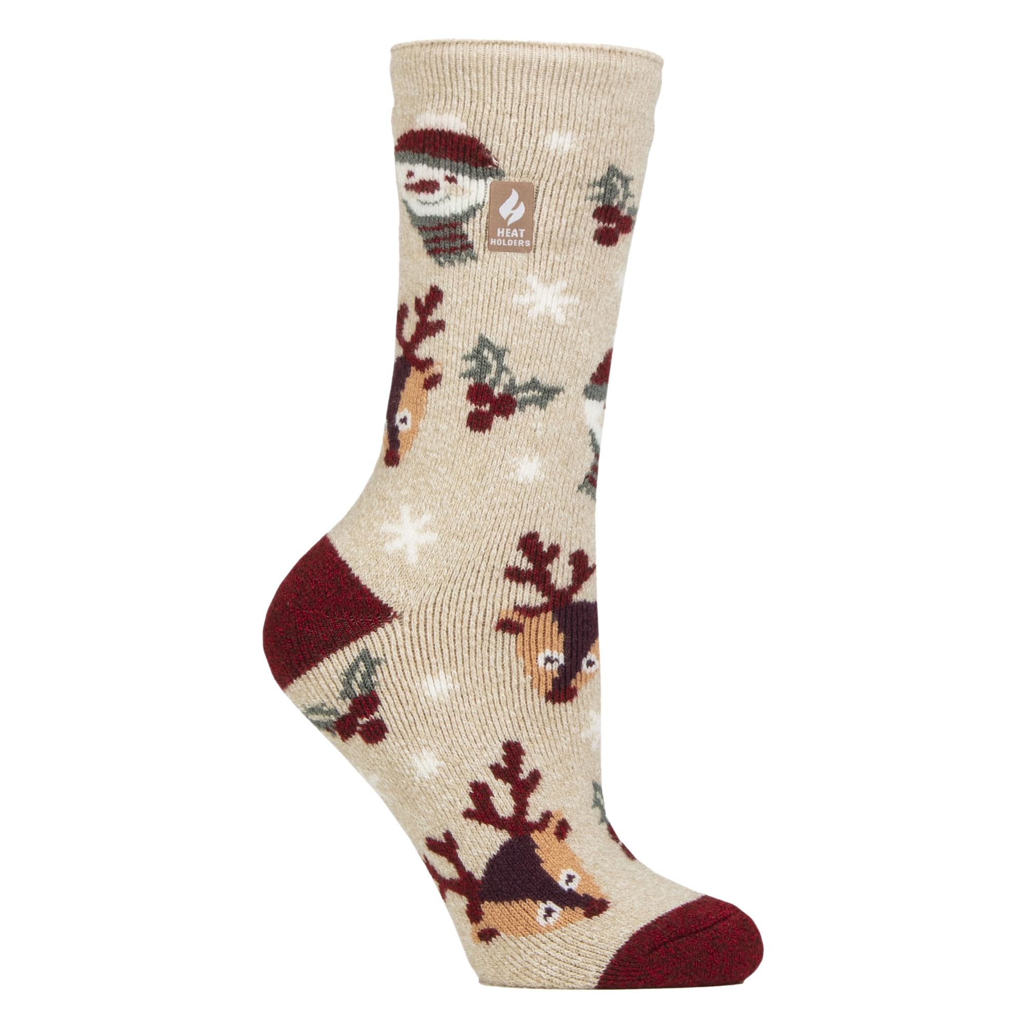 HEAT HOLDERS Ladies Fluffy Christmas Socks Lite Thermal Socks | Colorful Novelty Festive Gift Socks