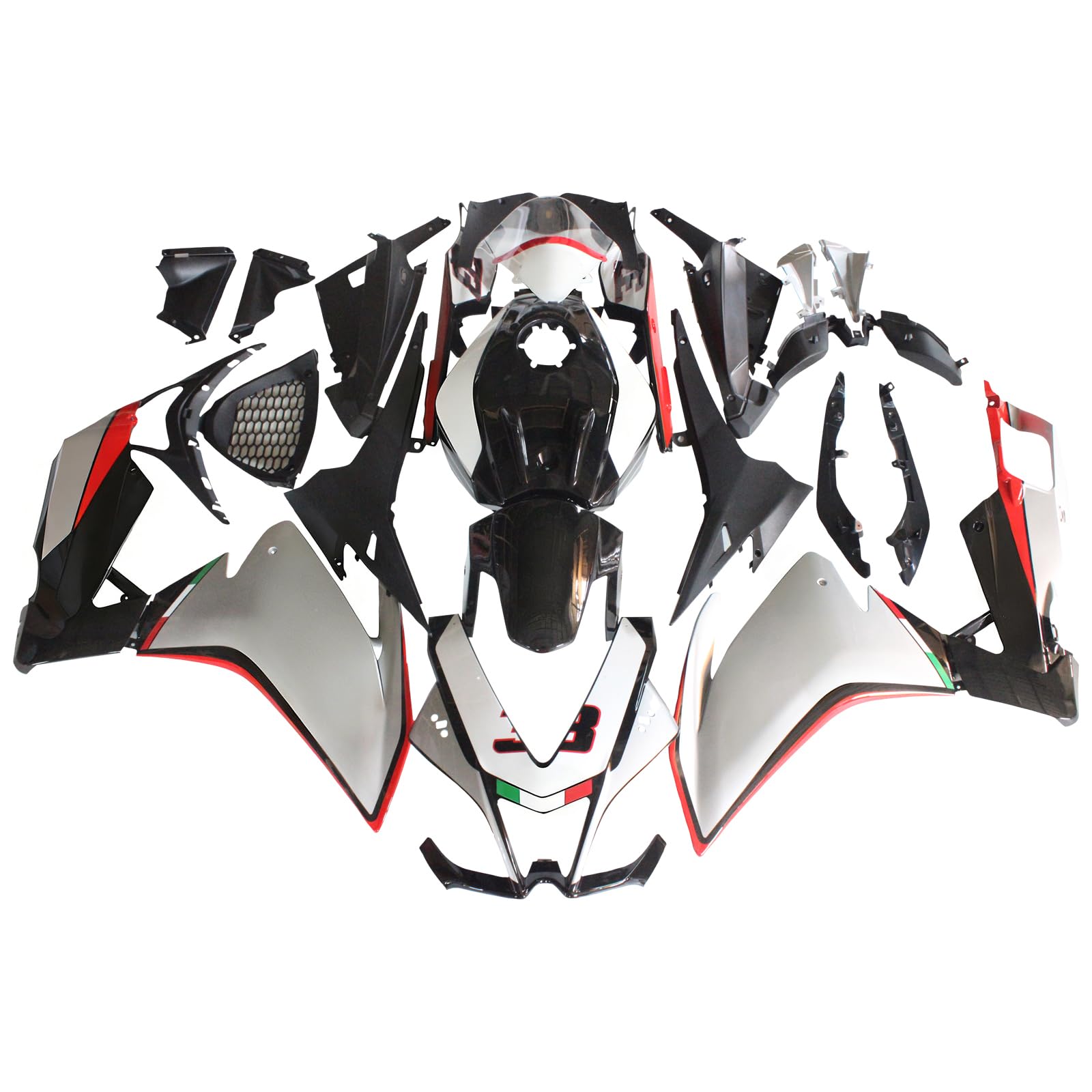 Kit de Carenado para Motocicleta con Cubierta de Carrocería Customizable Logo Patten para Aprilia RS4 125/50 2012-2016#104