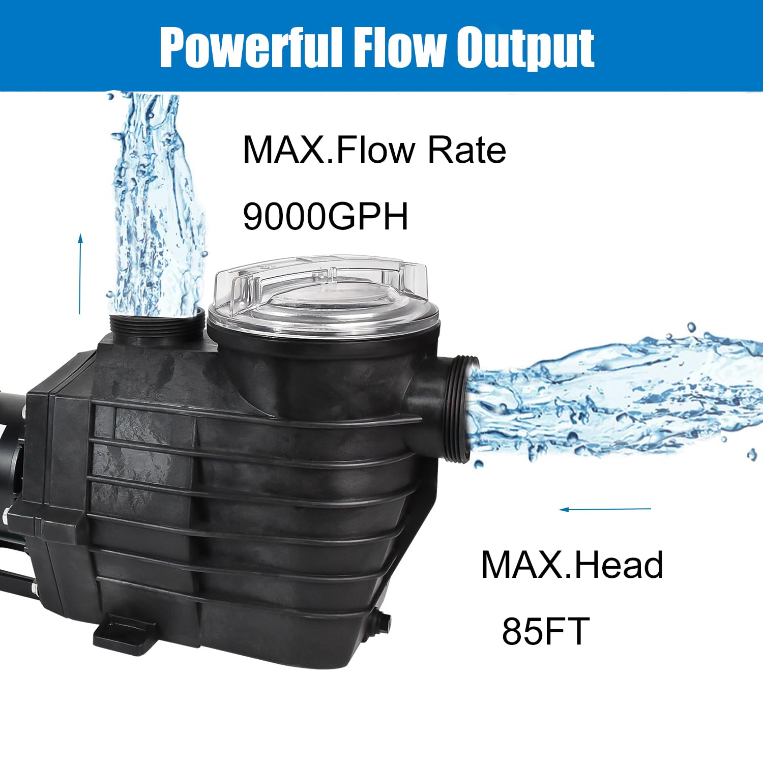 Amazon.com : 2.5HP Inground Pool Pump,115-230V Dual Voltge Hard