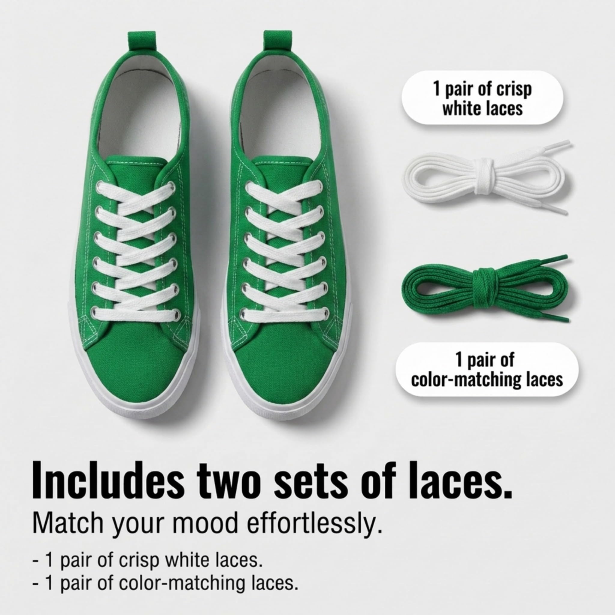 The Fashion Supply Canvas Shoes for Women, Casual Low Top Lace-Up Womens Shoes Sneakers, Extra Laces (Emerald Green, 9)