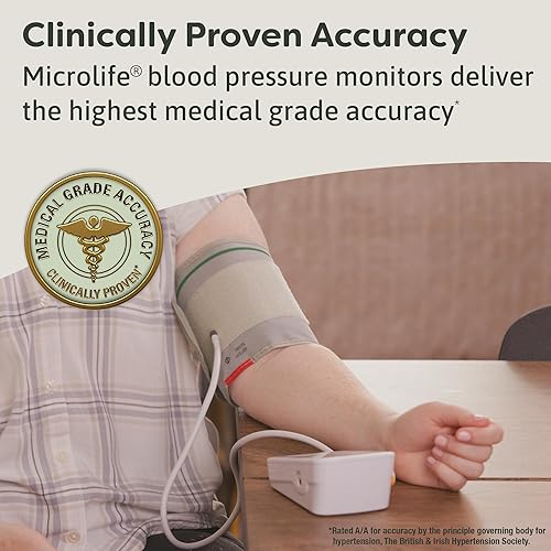 Miniatura 2 de Microlife BPM2 Automatic Digital Upper Arm Blood Pressure Monitor, Wide-Range Cuff Fits Most (Medium – Large up to 16.5 in), Stores 60 Results