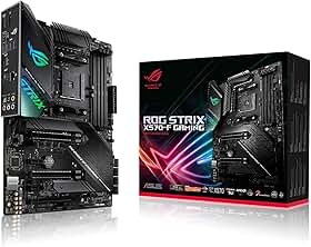 ASUS Placa mãe ROG Strix X570-F Gaming ATX com PCIe 4.0, Aura Sync RGB Lighting, Intel Gigabit Ethernet, Dual M.2 com dissipadores de calor, SATA 6GB/S e USB 3.2 Geração 2