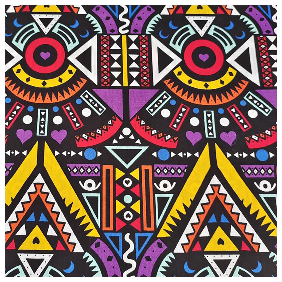 Tkanina bawełniana w stylu boho, towar sprzedawany na metry, geometryczny wzór, materiał do szycia z bawełny, materiał dekoracyjny w stylu retro, etniczne materiały do szycia, materiał