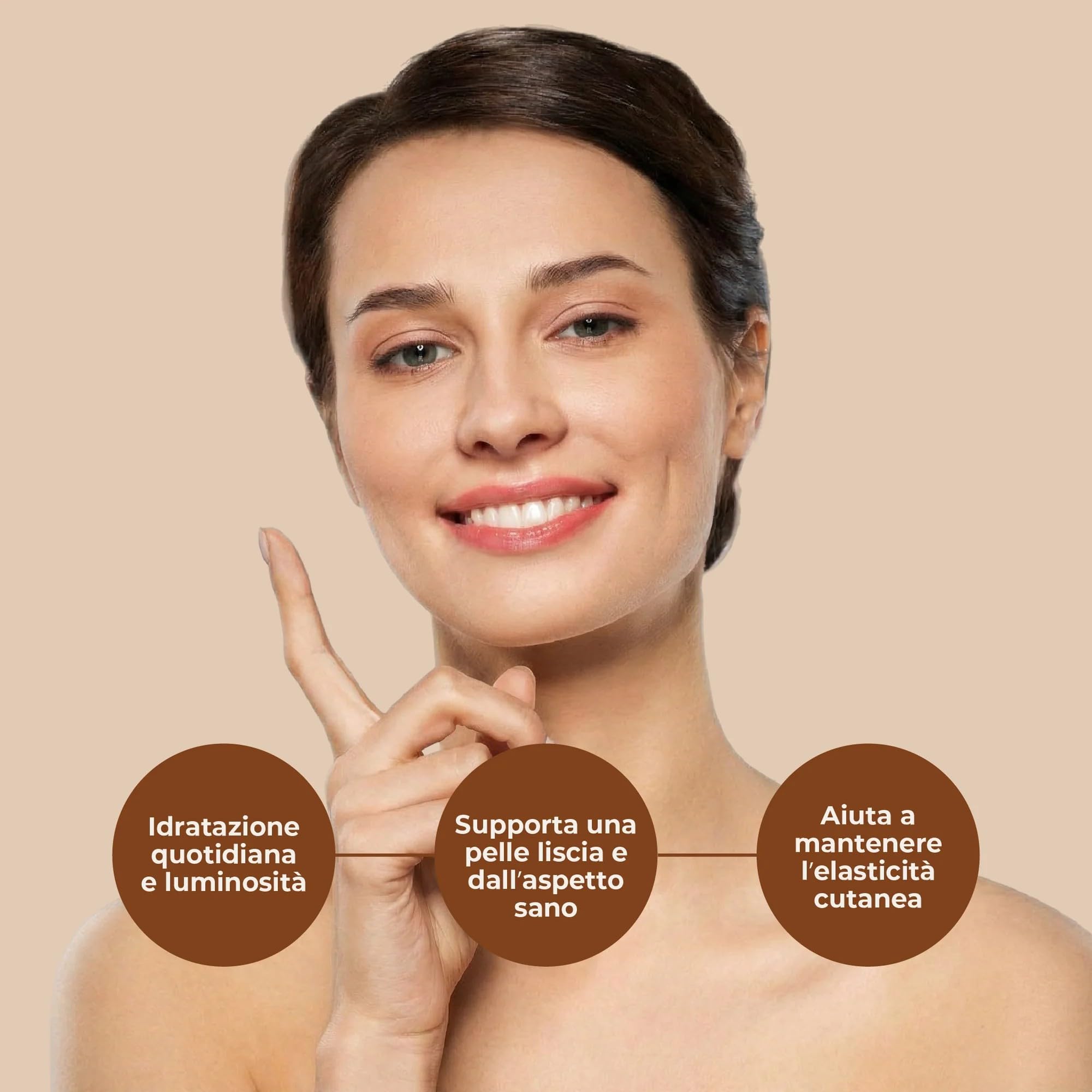 GOLD COLLAGEN Pure - Integratore Liquido Collagene Marino Capelli Pelle Unghie Antirughe Sistema Immunitario e Formazione Collagene con Acido Ialuronico, Vitamina C E B6 Biotina Zinco, 1 Pack 10x50 ml