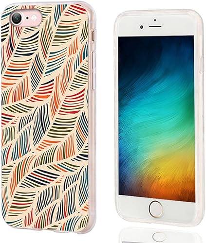 Miniatura 3 de serie floral funda para iPhone 7, iPhone 8, resistente a los golpes y antiarañazos, protectora, delgada, flexible de TPU suave, 4.7", mandala