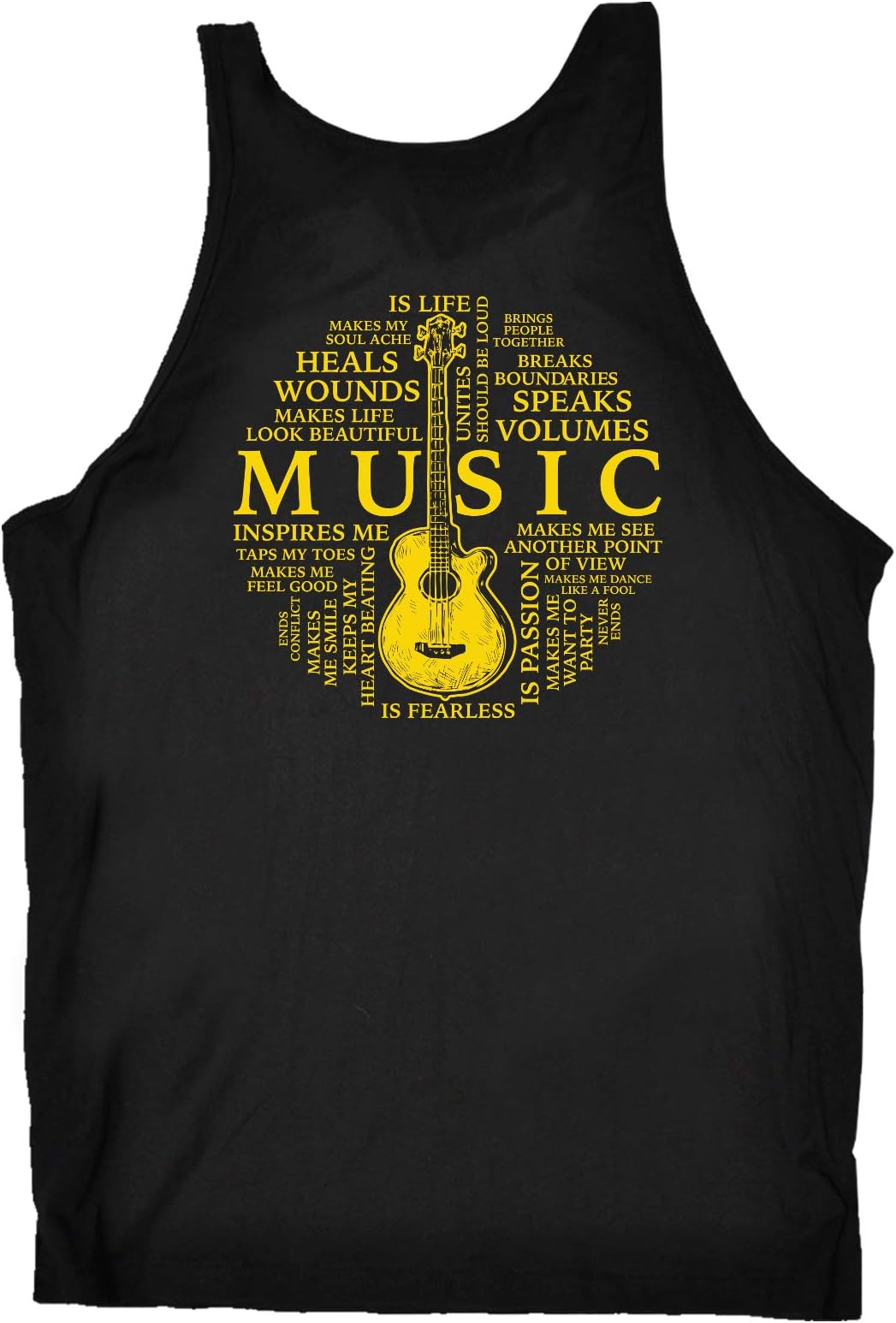 Music Vest - FB Meaning Bella Singlet Top Funny Singlets Novelty Vests Muscle