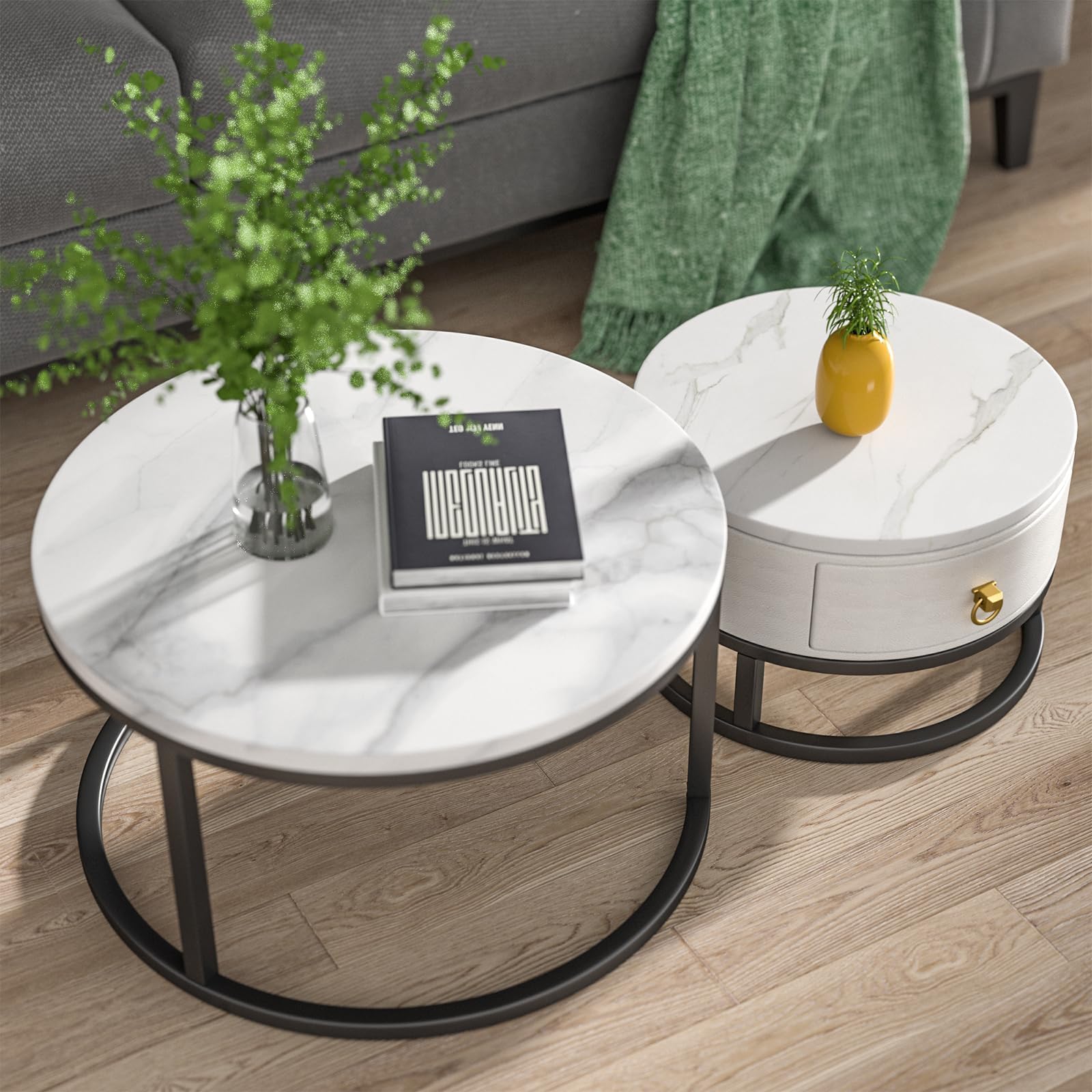 Amazon.com: Merax Lift-Top Nesting Coffee Table for Living Room Small ...
