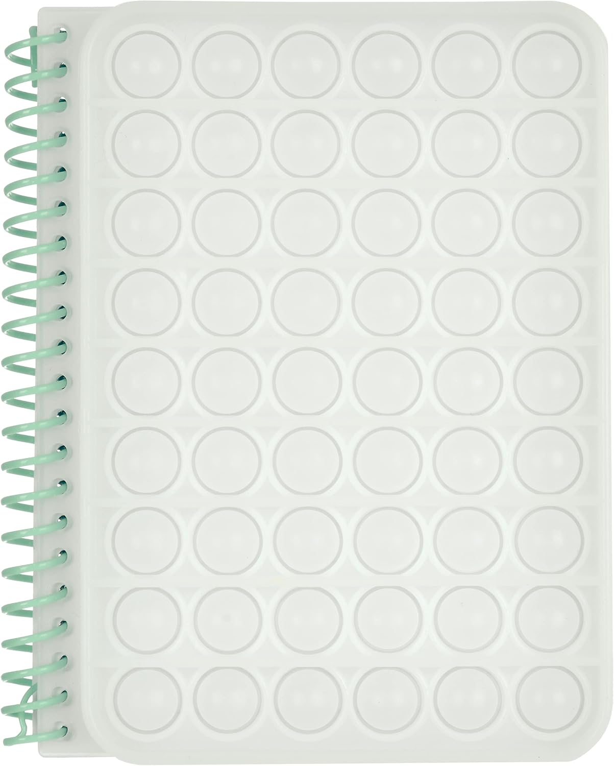 Cuaderno con tapa de silicona y espiral, 7 pulgadas - Brilla en La Oscuridad