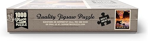 Miniatura 7 de MyPuzzle Olympic National Park Momento mágico, póster vintage, rompecabezas premium de 1000 piezas para adultos