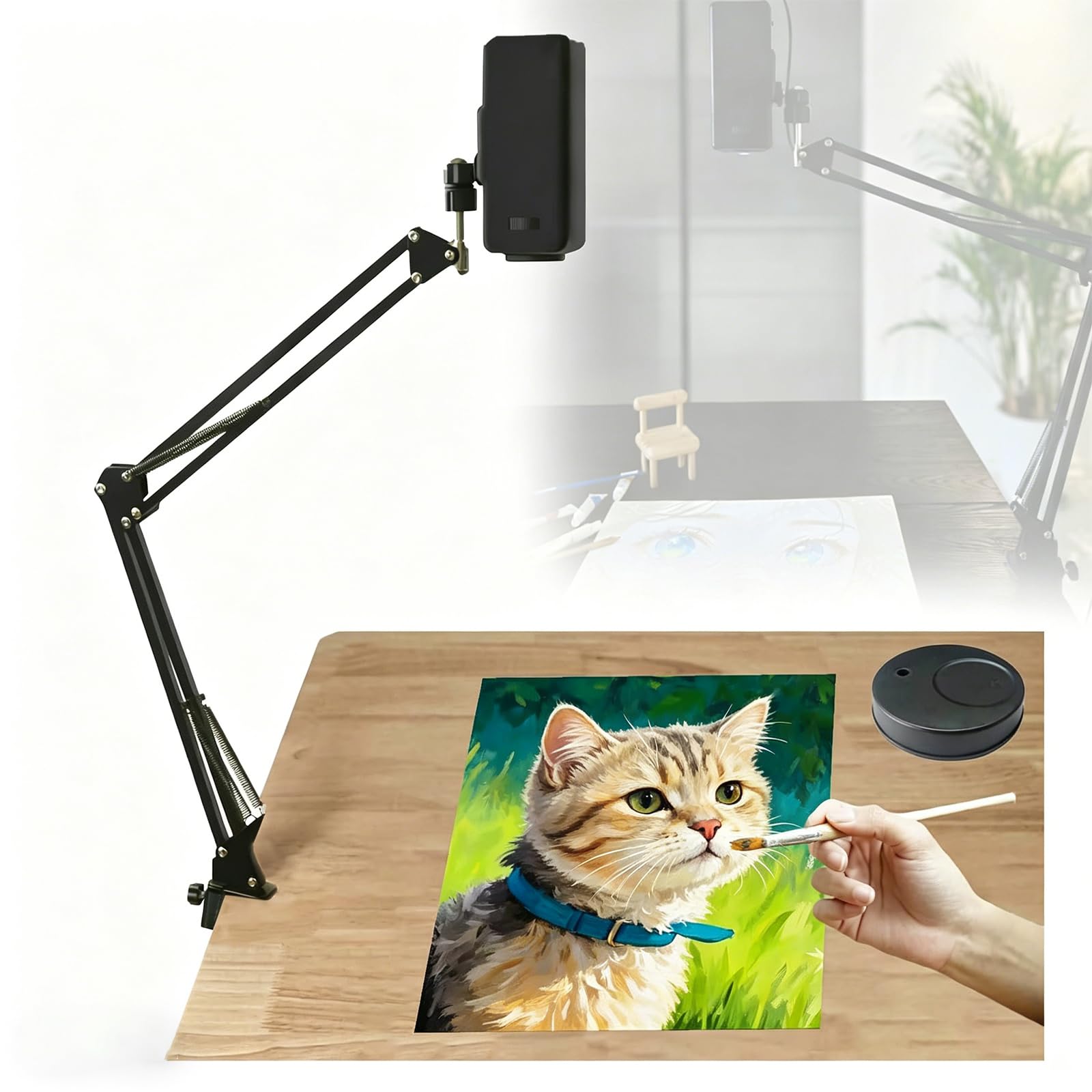Proyector de dibujo con soporte de calco óptico para tabletas 8