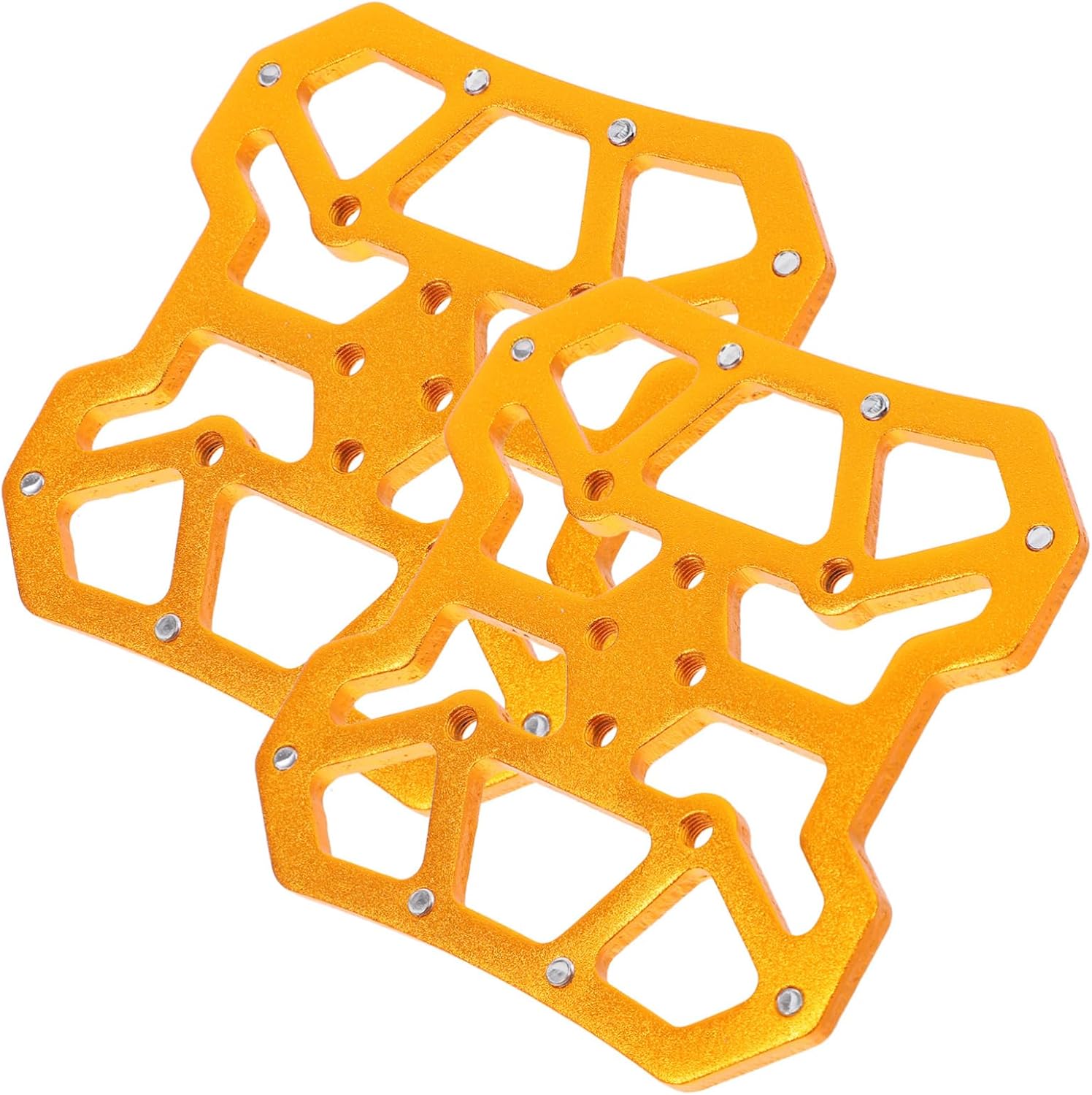 POPETPOP Portable Lightweight Bike Pedal Cleats Self-Locking Cycling Cleat for Road and Mountain Bicycles Chic Gold Design with Wide Compatibility Easy to Carry Cycling Accessories