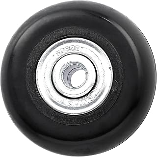 Ohio Travel Bag Ball Bearing Inline Skate Wheel, 44mm, Black, Plastic, L-3797