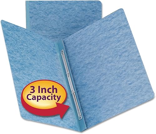 Miniatura 2 de Smead PressGuard 81052 - Cubierta de informe, cierre lateral de punta de metal con compresor, capacidad de 3 pulgadas, tamaño carta, azul, 25 por