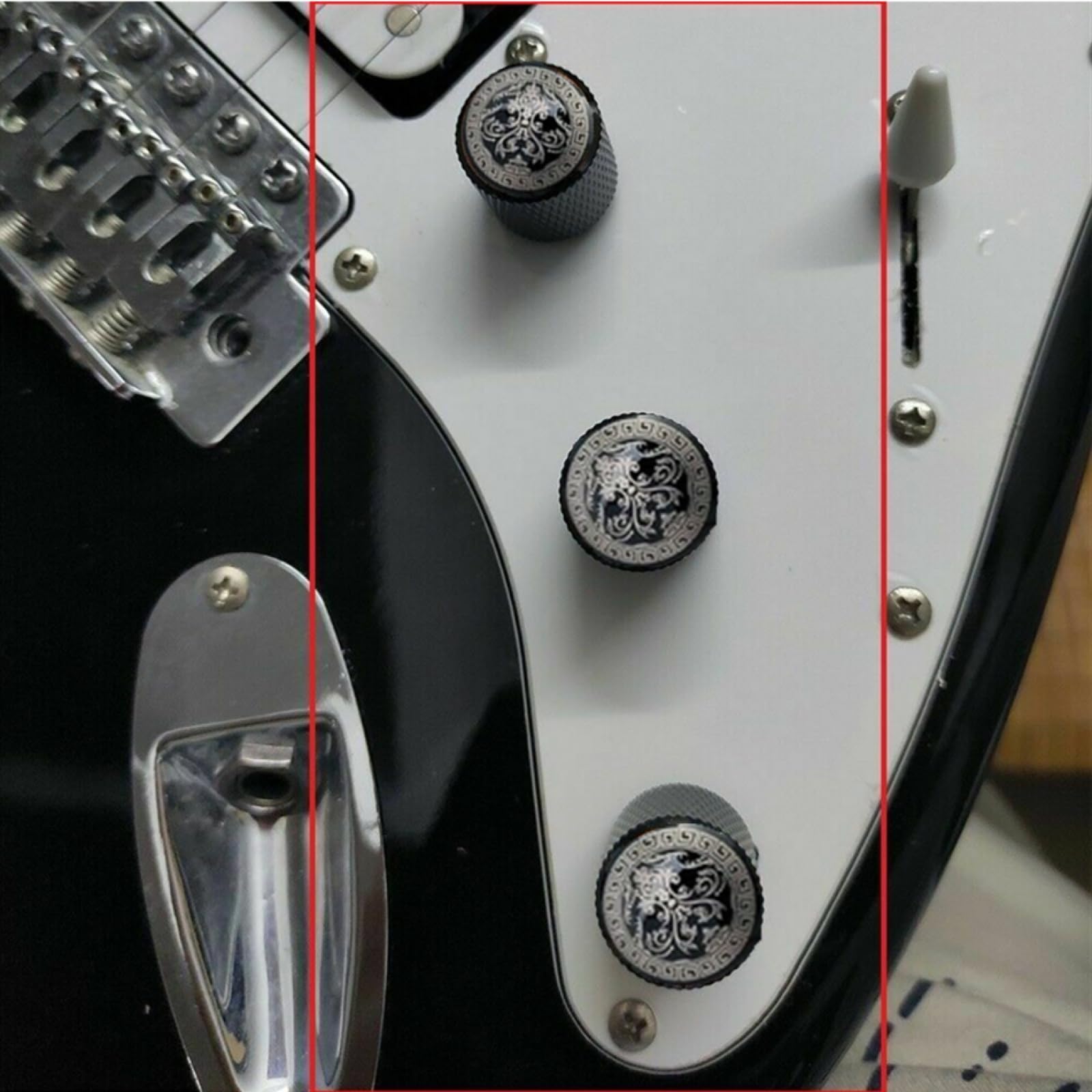 Electric Guitar Volume Tone Control Knobs Replacement Parts, 3PCS
