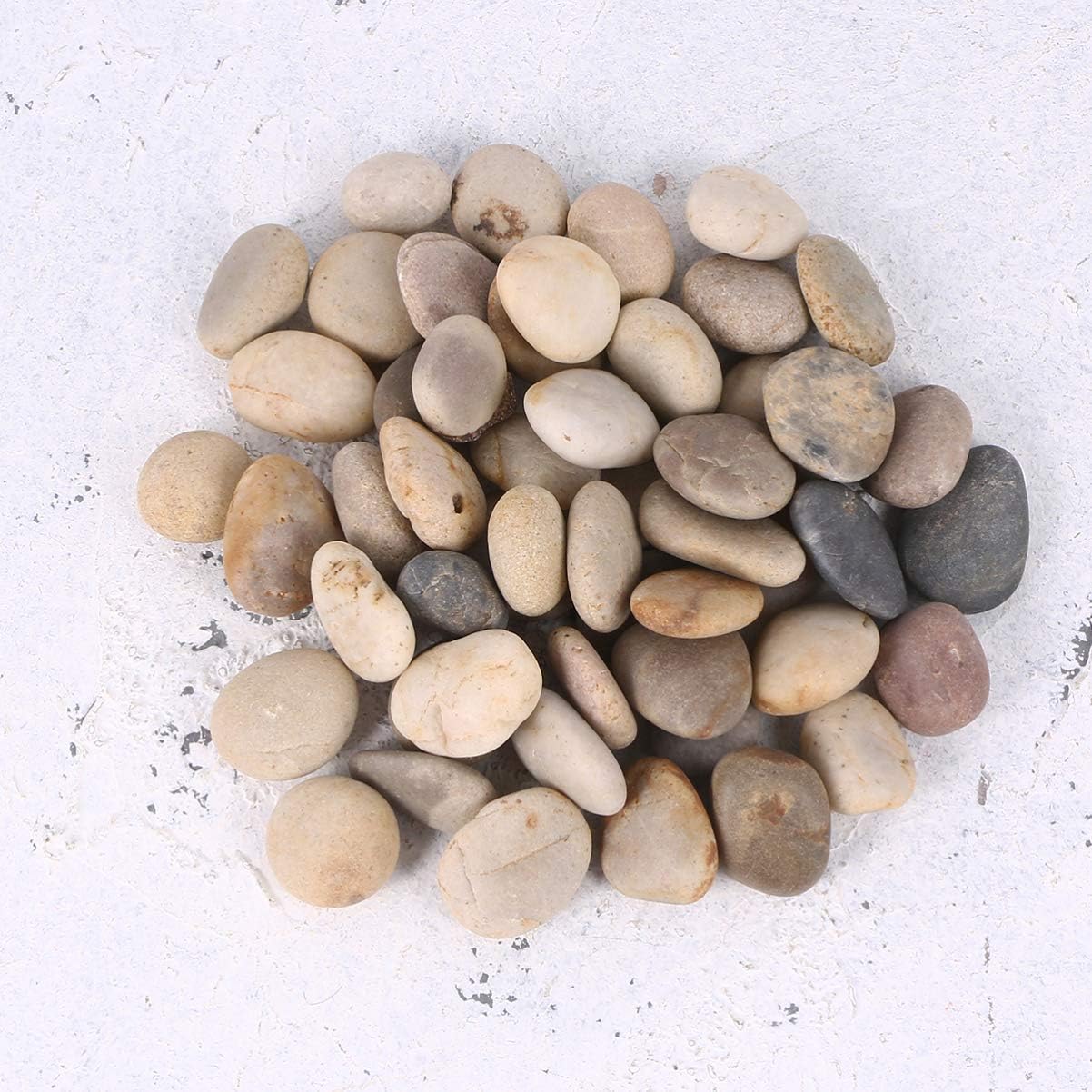 BESPORTBLE 50PCS Mixed Color Hand-Painted DIY Painting Rocks for Children 1-3cm Creative Stones for Arts and Crafts for Boys and Girls Activities and Garden Decoration