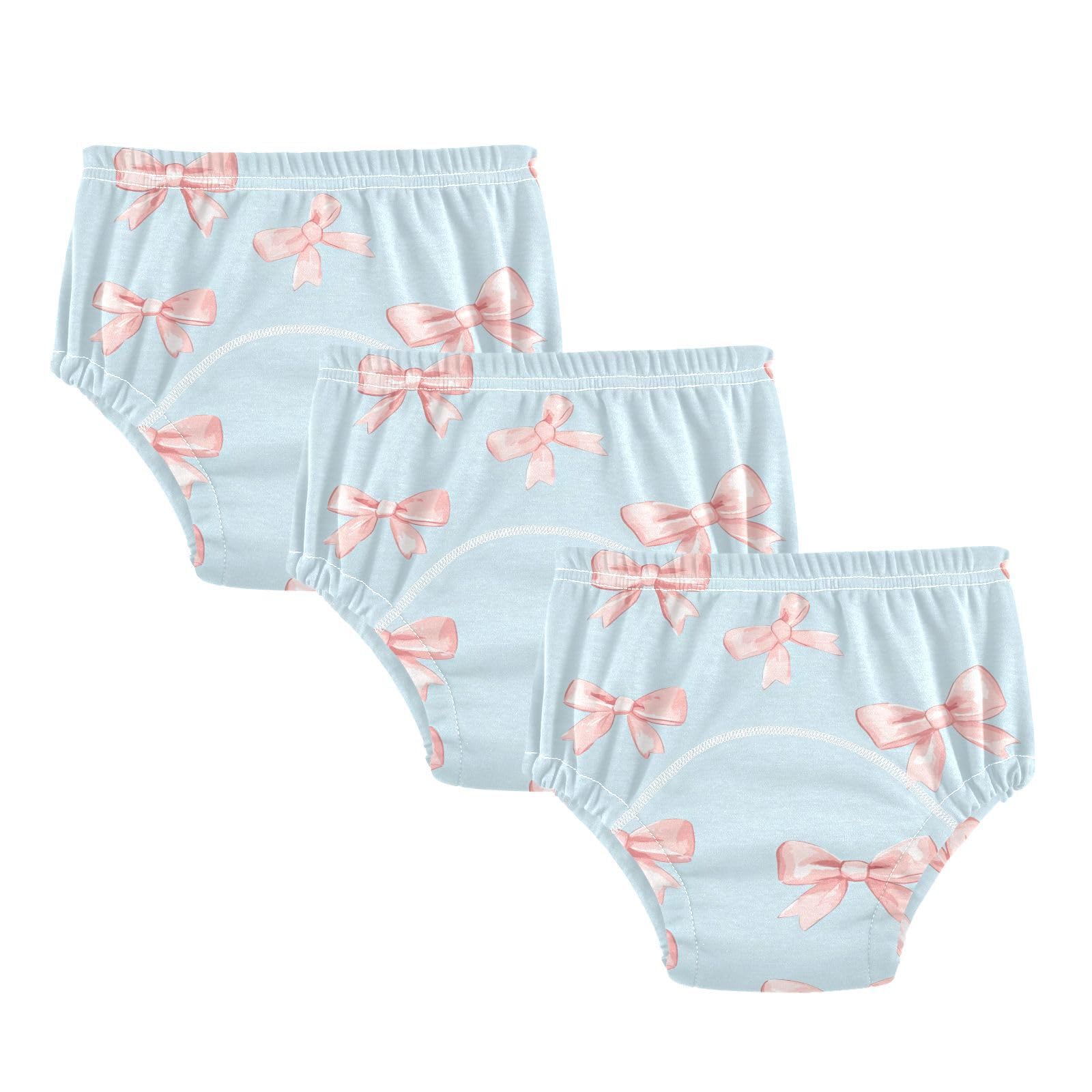 Coikll Pink Bows Toddler Training Underwear Waterproof Baby Pee Pants -5T