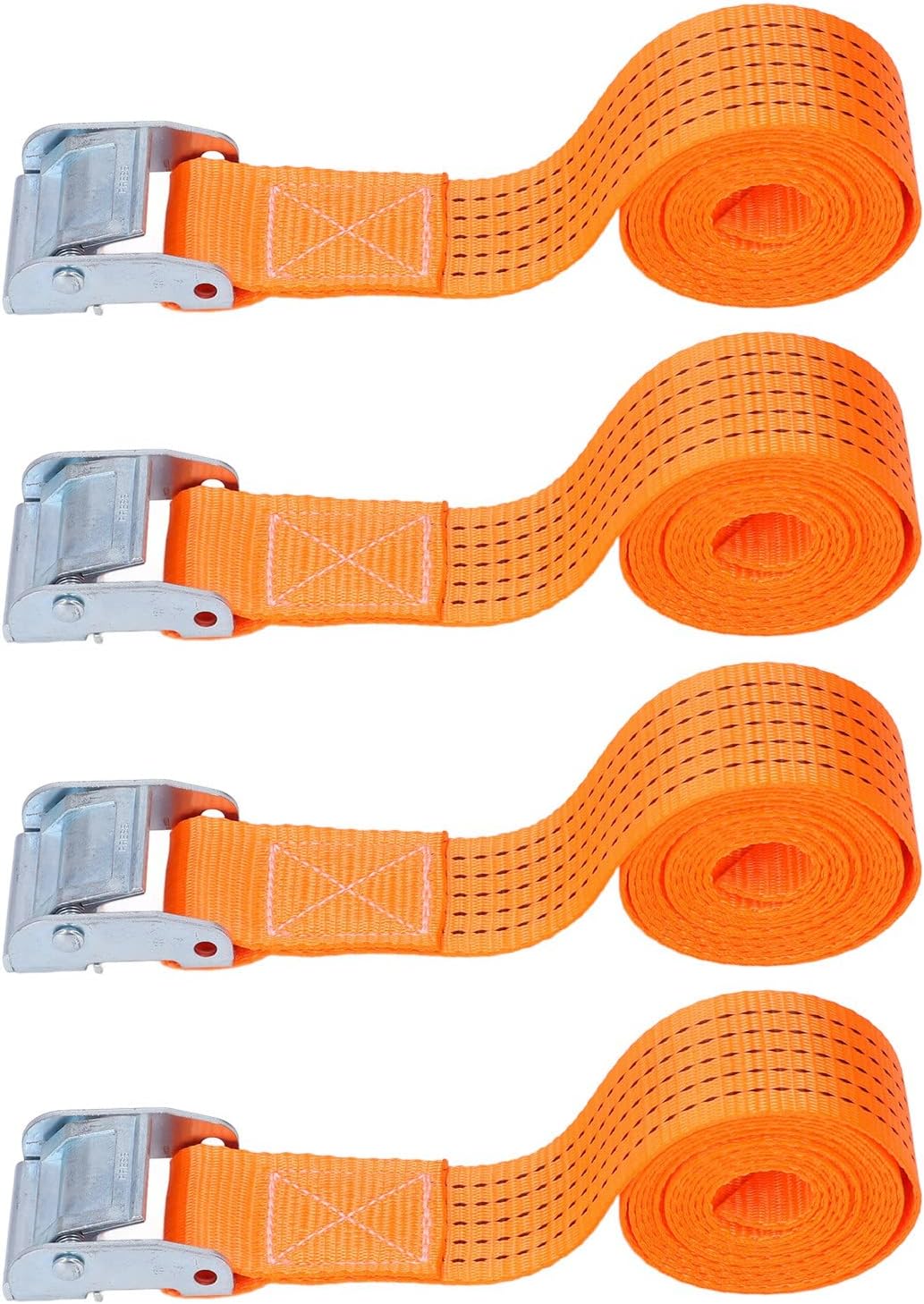 Buckle Tension Strap, Heavy Duty Lashing Straps Flexible 3 Meters High Toughness 4PCS for Trailer