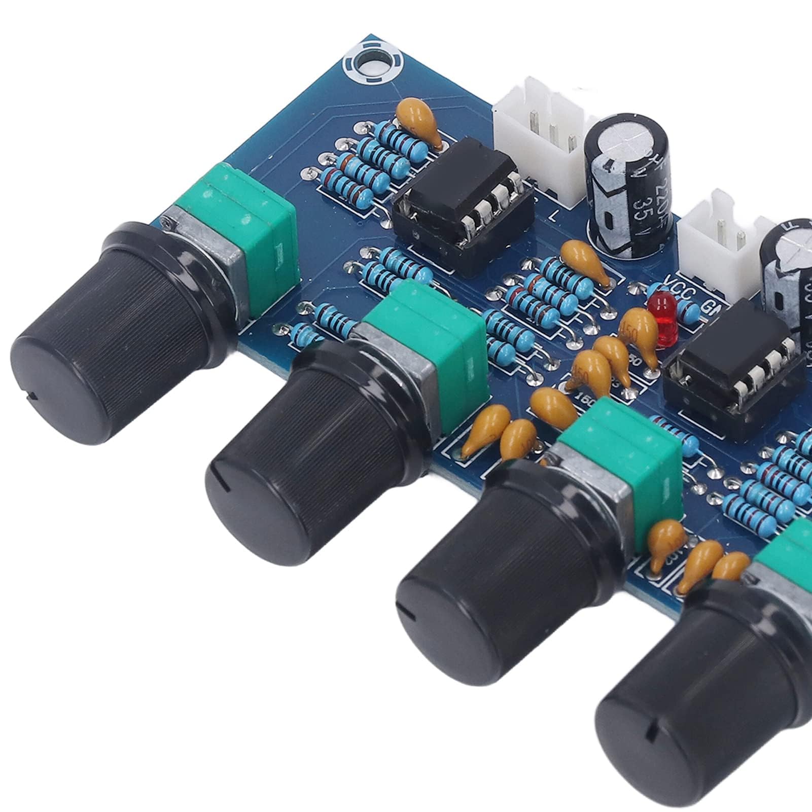 Modulo Preamplificatore DC 12V-24V a Doppio Canale Scheda Tono Amplificatore Digitale Audio
