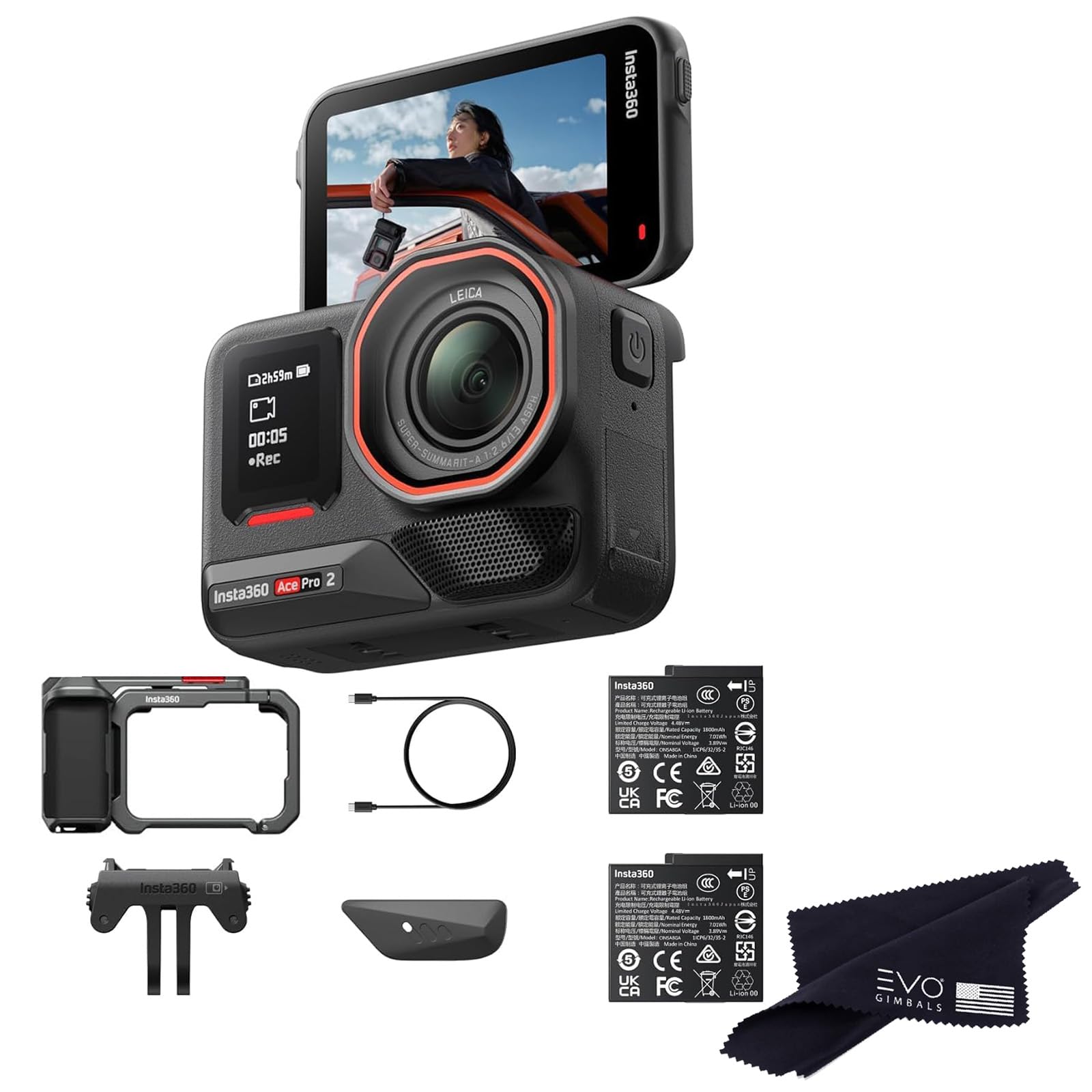 Amazon.com : Insta360 Ace Pro 2 Dual Battery Xplorer Bundle - 8K