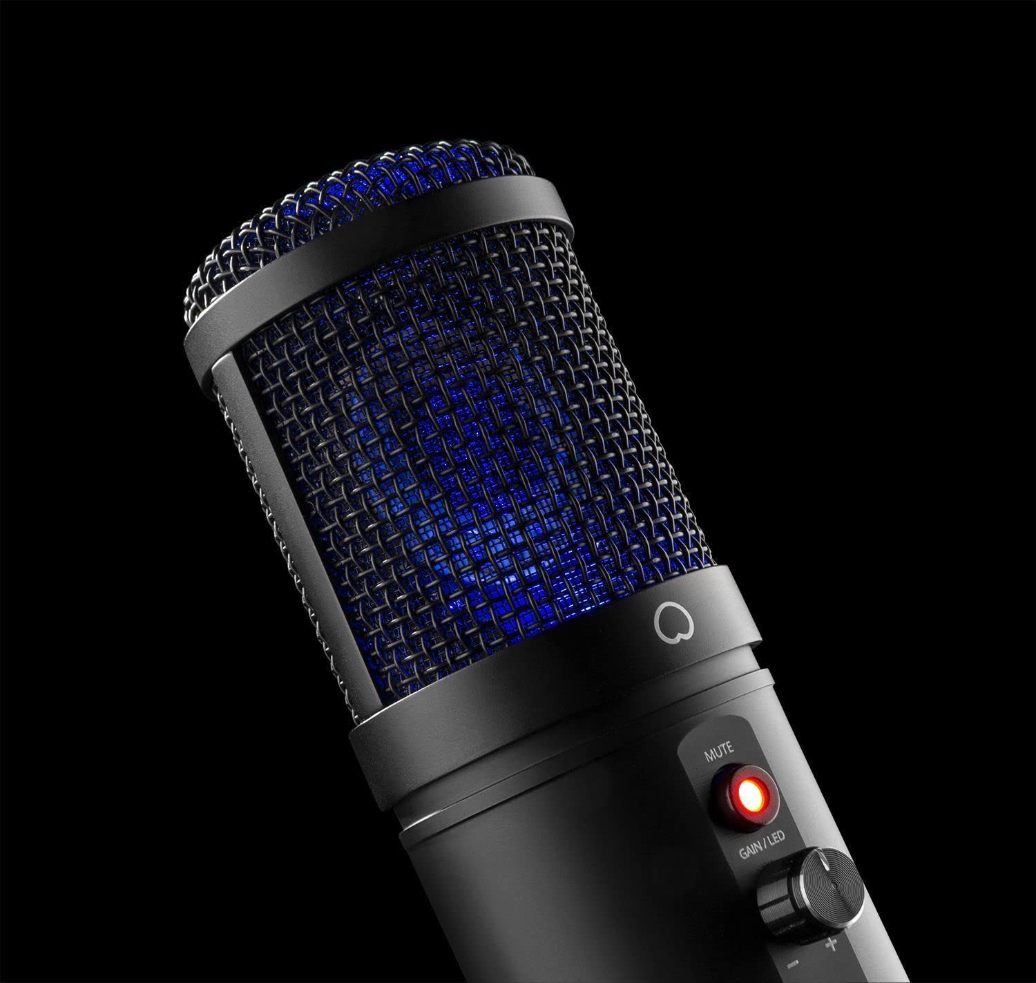 Power Dynamics PCM120 microfono Condensador Broadcasting & Streaming con trípode de Mesa e iluminación LED, microfono USB, Ideal para Crear Contenido de Youtube, Twitch, Gaming, Podcast, Color Negro