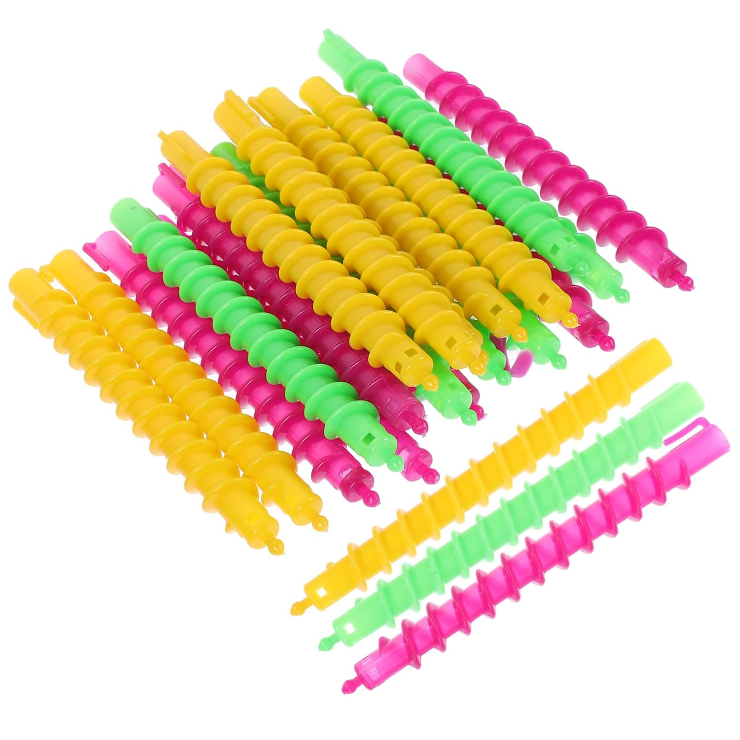 100pcs Hair Curling Tool Perm Rods Spiral Hair Perm Rods Hairdressing Salon Equipment Abs Material