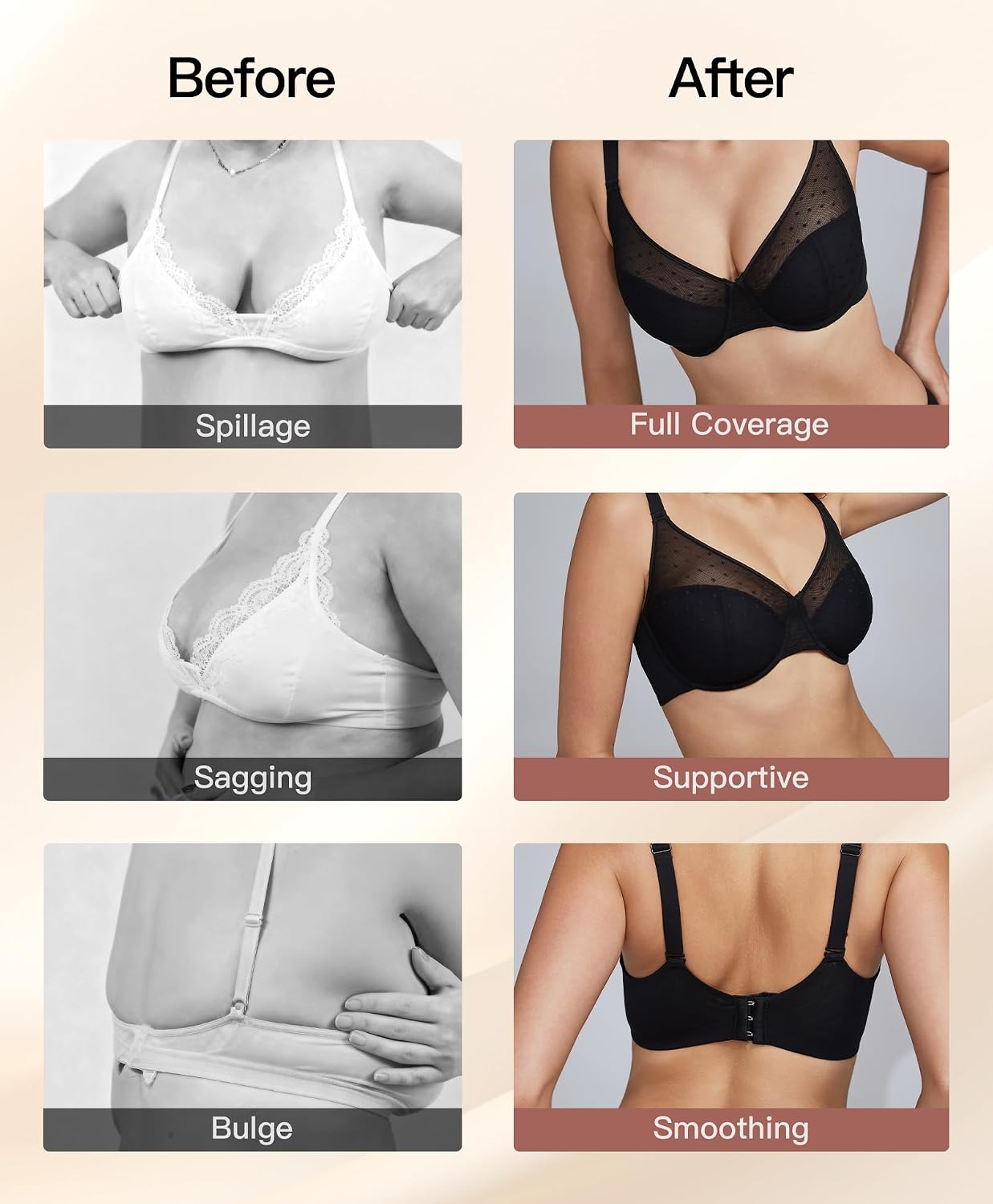 Minimizer Bras for Women Unlined Full Coverage Lace Bra with Supportive Underwire for Large Bust