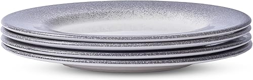 Miniatura 9 de Portmeirion Potter's Mist Plato de Cena (Juego de 4) - Platos de Loza Apilables de 8 Pulgadas - Aptos para Microondas y Lavavajillas, Vajilla Hecha