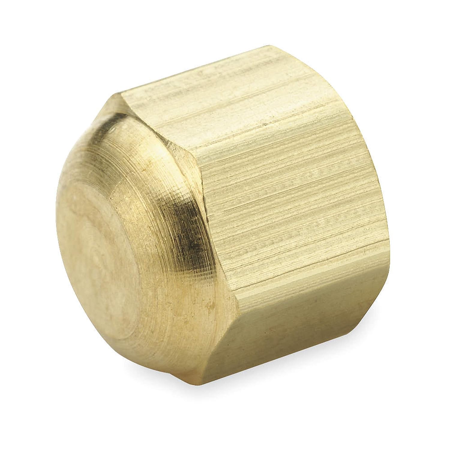 Parker Hannifin 640F-6-pk20 Cap Nut, 45 Degree Flare Fitting, 3/8" Tube Size, Brass (Pack of 20)