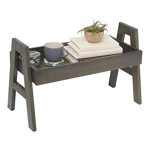 Miniatura 12 de ECR4Kids Estante apilable ajustable con borde completo, estantería, gris lavado Blanco antiguo,Marrón oscuro,Gris (Grey Wash),Natural