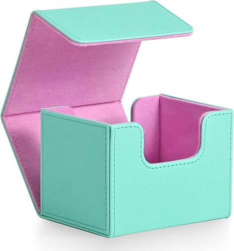 Miniatura 9 de Caja de almacenamiento de cartas ZLCA para cartas de intercambio, caja de cubierta de baraja MTG Commander con capacidad para más de 120 cartas