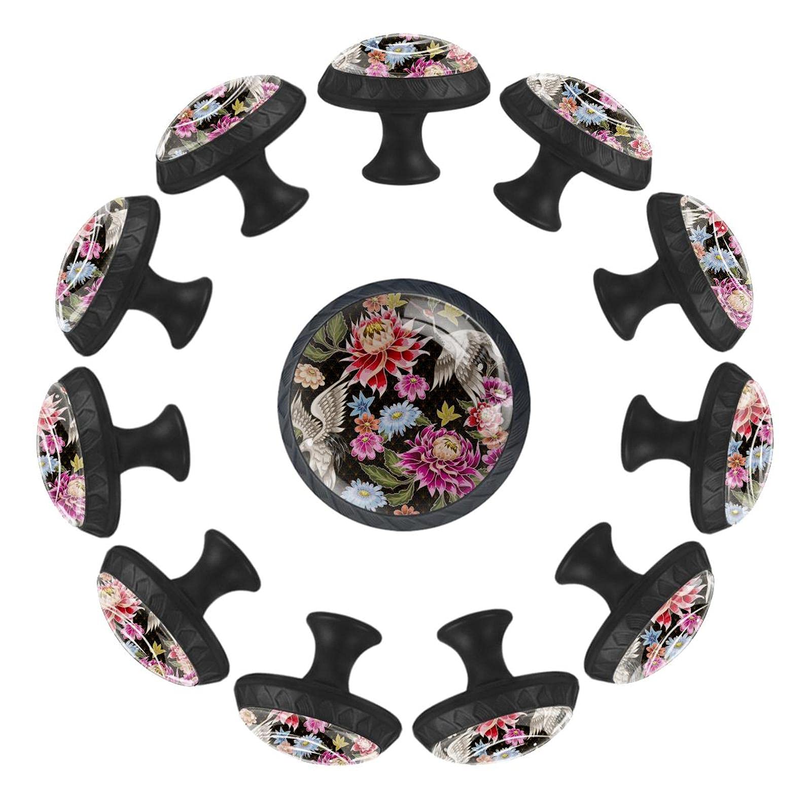 Boutons de tiroir ronds grues 35mm lot de 12 pour commode enfant